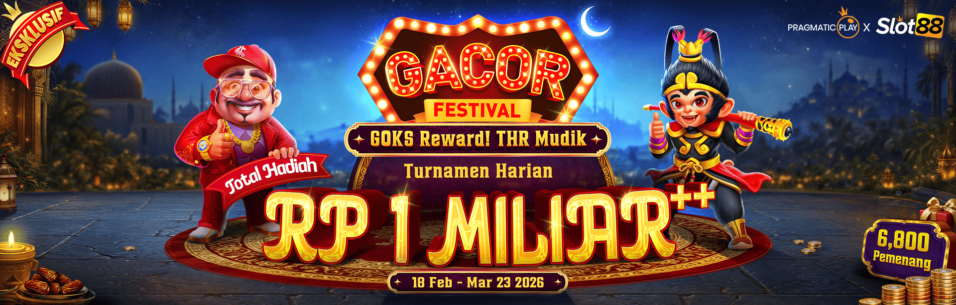 SLOT88 X PP - GOKS REWARD! MODAL MUDIK TURNAMEN